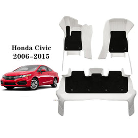 Custom All-Weather Floor Mats for Honda Civic (2006–2015) – Sedan, Coupe & Hatchback