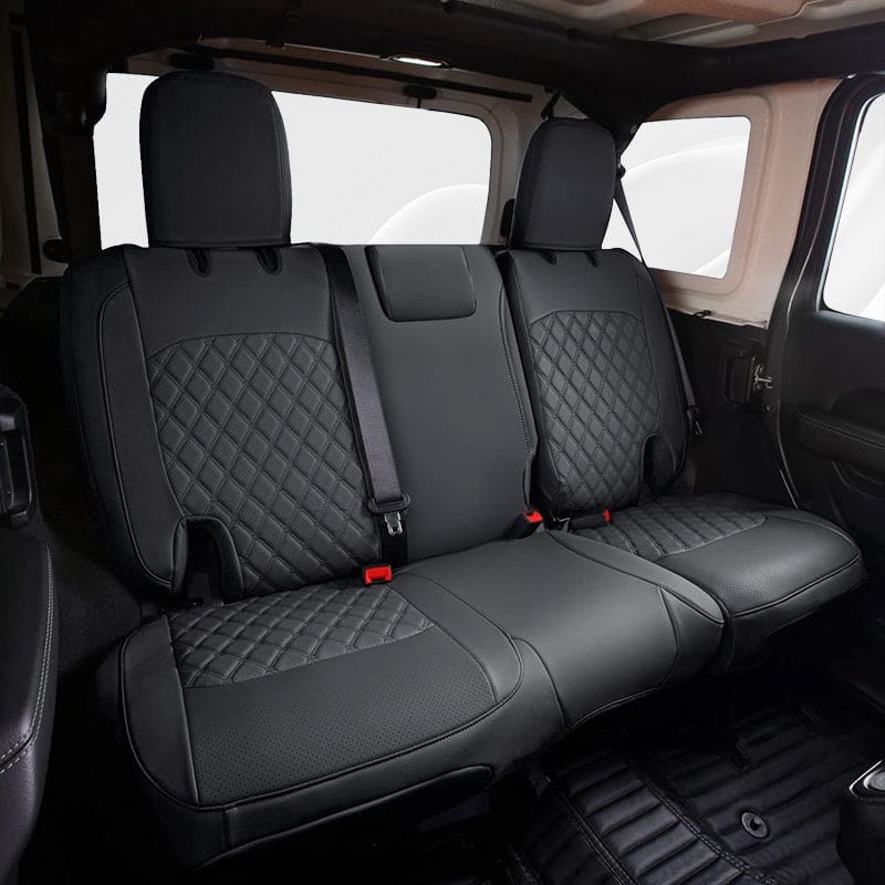 Special Leather Car Seat Covers Full Set for Jeep Wrangler(2018-2024)