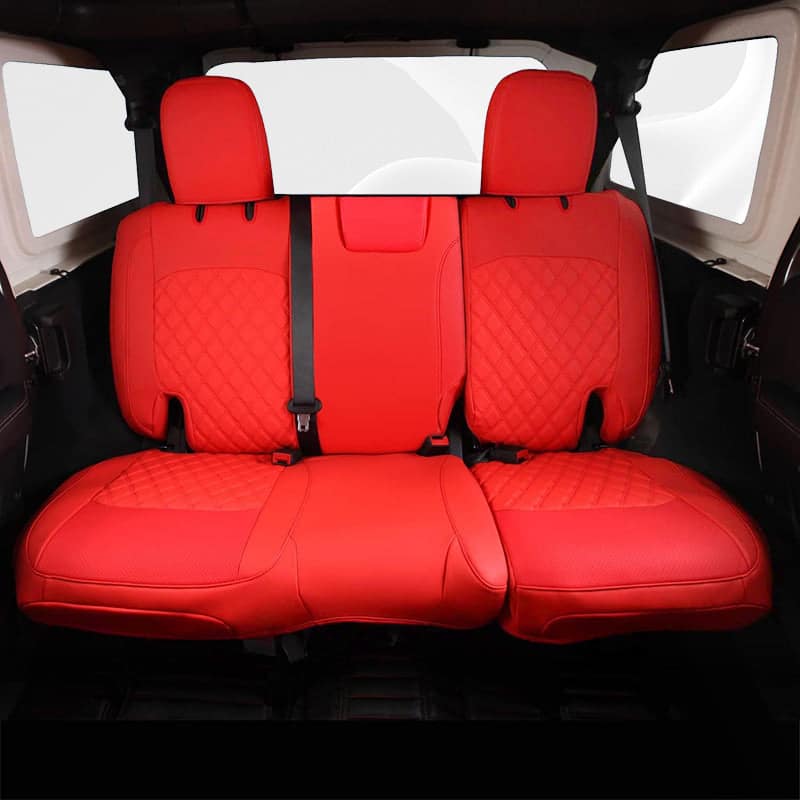 Special Leather Car Seat Covers Full Set for Jeep Wrangler(2018-2024)