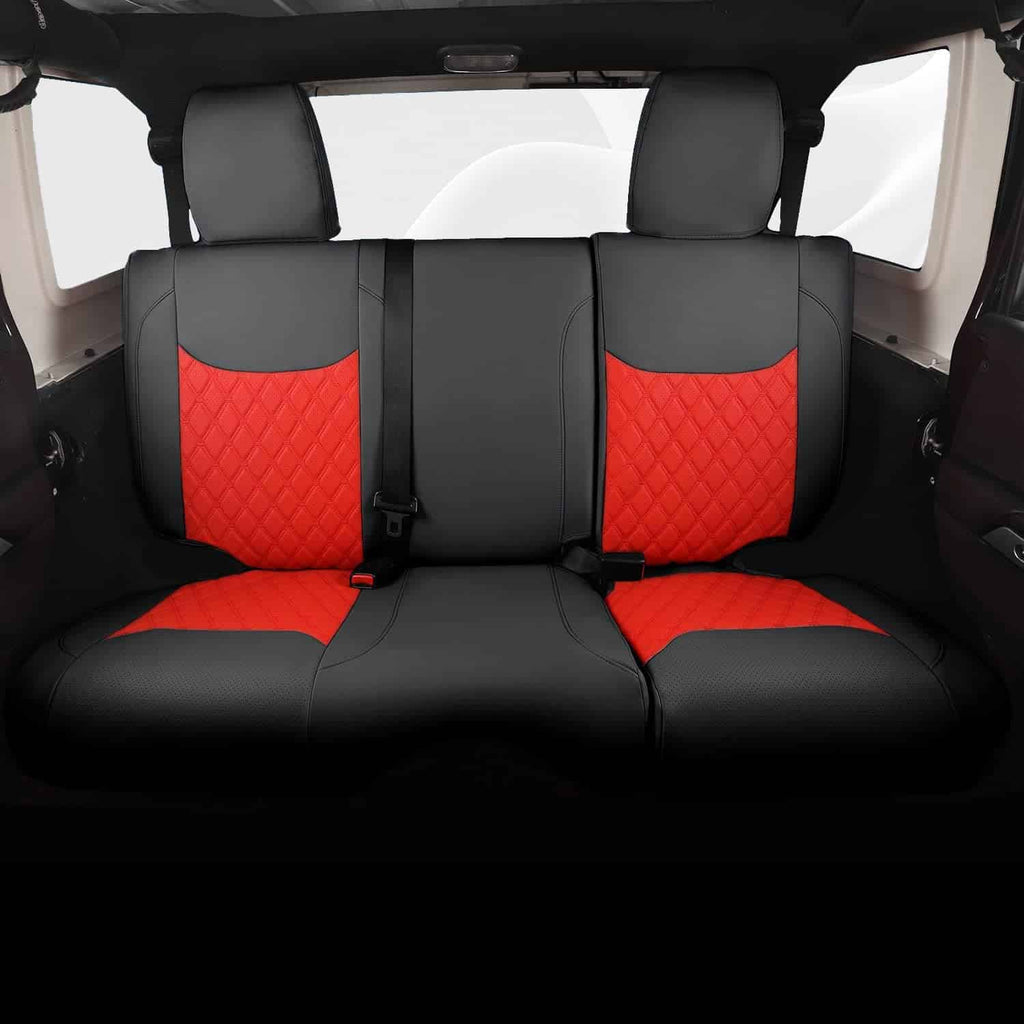 Special Leather Car Seat Covers Full Set for Jeep Wrangler (2007-2017)