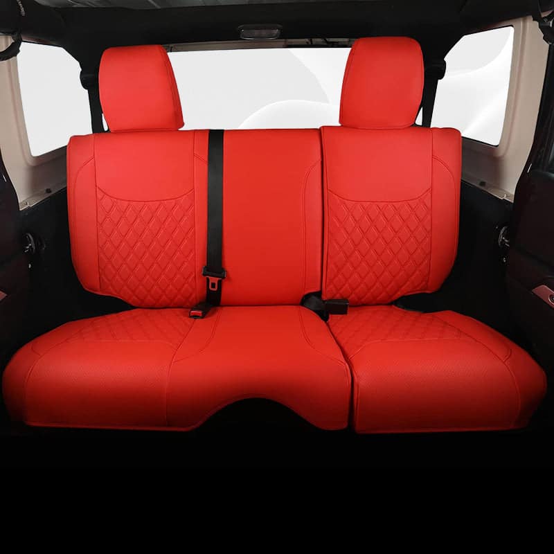 Special Leather Car Seat Covers Full Set for Jeep Wrangler (2007-2017)