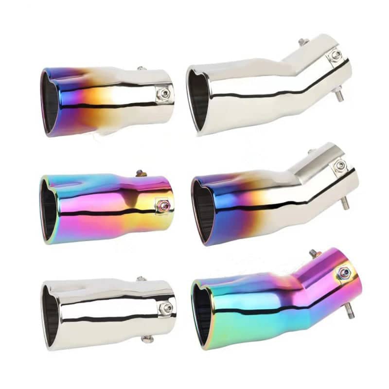 2.5-inch imported stainless steel exhaust pipe universal heart-shaped car exhaust tailpipe