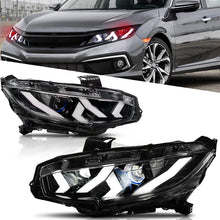 Load image into Gallery viewer, Demon Eye LED Headlights for 2016-2021 Honda Civic 10th Gen Projector Front Lamp Assembly (Pair)