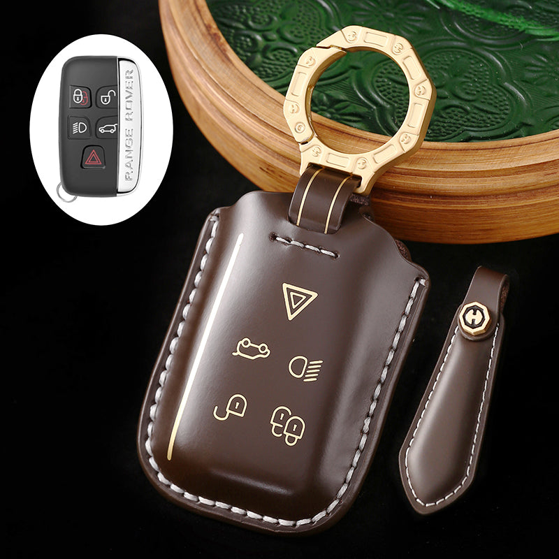 Land Rover Key Fob Cover with Keychain, Full Protection, Compatible with 2018-2023 Land Rover Range Rover Evoque, Sport, Vogue