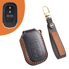 Load image into Gallery viewer, Leather Car Key Covers for Honda Models Accord Civic CR-V HR-V Pilot