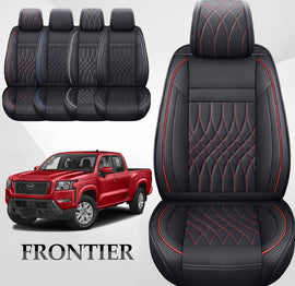 Custom Fit Leather Car Seat Covers Full Set For Nissan Frontier (2005-2025)