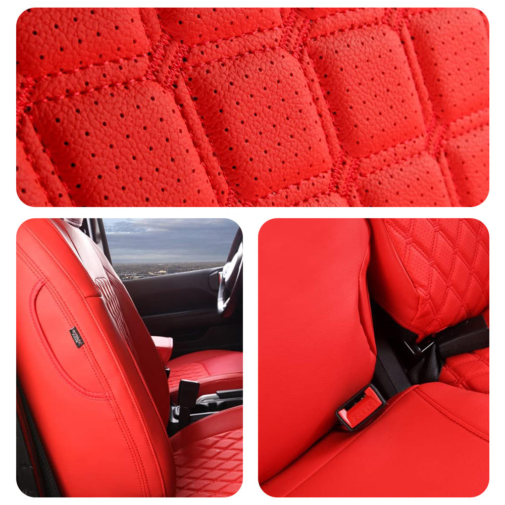 Custom Nappa Leather Car Seat Covers Full Set Special for Jeep Wrangler (2007-2024)