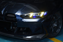 Load image into Gallery viewer, Snake Eyes Style Headlights for BMW 4 Series G22 G23 G26 M3 M4 (2021 - Present) Assembly Upgrade, Amber DRL