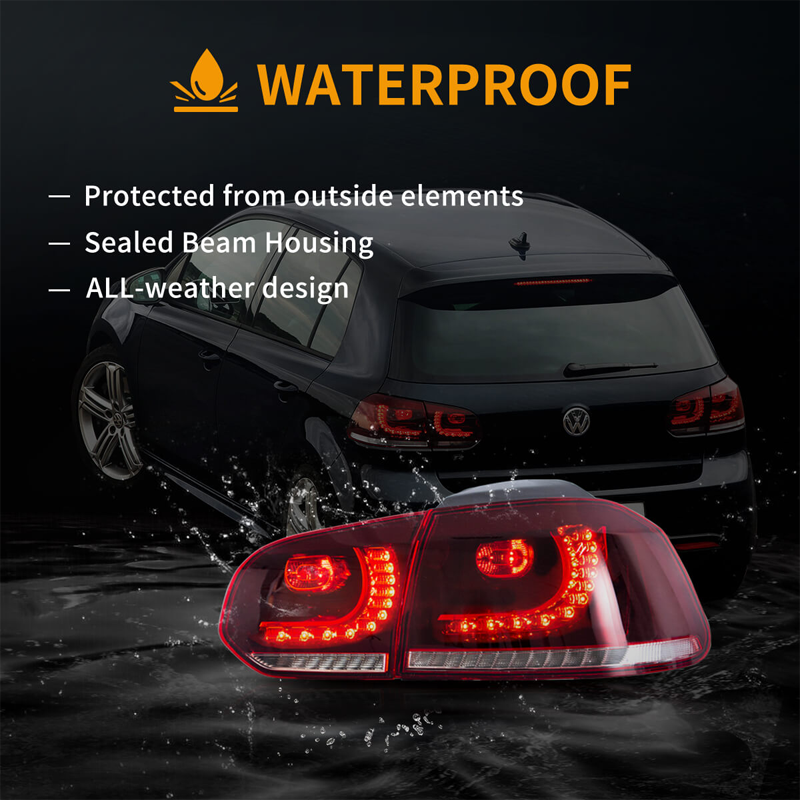 Suitable for VW Golf 6th Gen Mk6 2008-2014 LED Tail Light Assembly