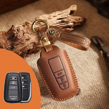 Load image into Gallery viewer, Genuine Leather Key Fob Cover for Toyota