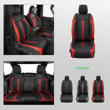 Load image into Gallery viewer, Jeep Wrangler JK JL Seat Covers 2007–2026 2 Door &amp; Unlimited Custom Fit Leather