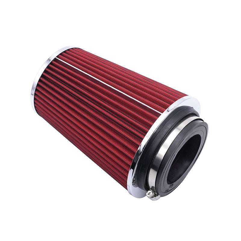 3",3.5",4" Universal Clip-On Air Filters: High-performance, washable filters with a conical shape.