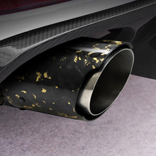 Load image into Gallery viewer, Universal Carbon Fiber Forged Pattern Exhaust Tip - Multicolor Stainless Steel Tailpipe Upgrade