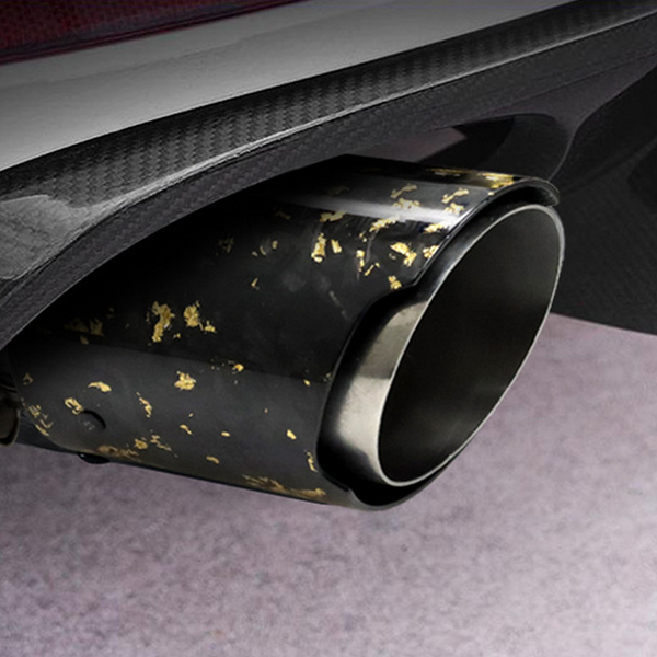 Carbon Fiber Forged Pattern Stainless Steel Exhaust Tip – Multicolor T ...
