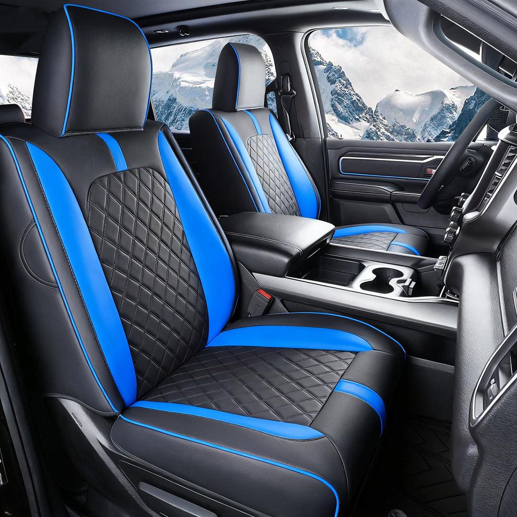 Luxury All-inclusive Car Seat Covers Full Set Custom For Dodge Ram  Compatible with Ram 1500(2019-2025)