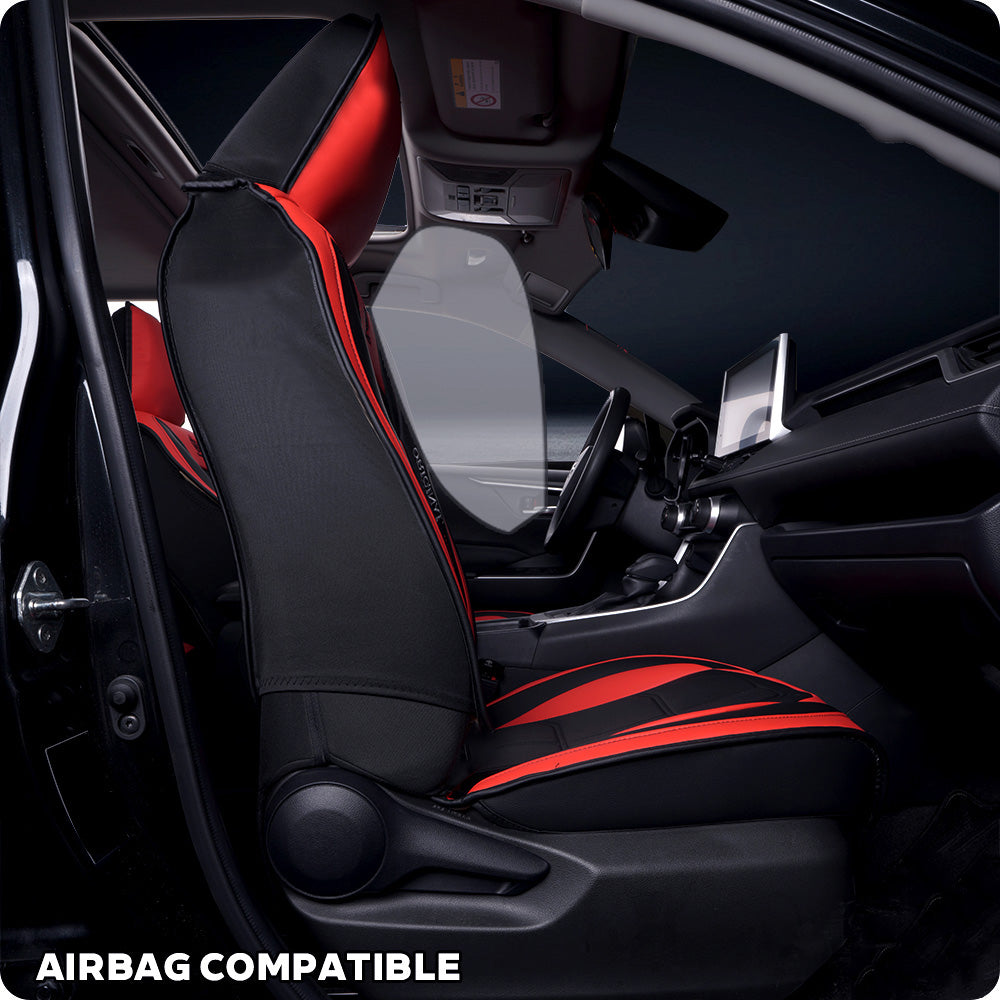 Waterproof Faux Leather Car Seat Covers – 5-Piece Universal Fit for Cars, SUVs & Trucks