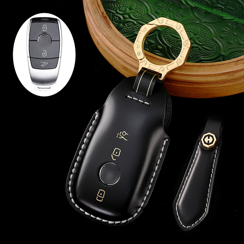 Genuine Leather Key Bag for Mercedes-Benz Maybach S450, E300L