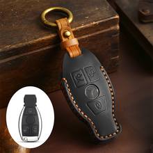 Load image into Gallery viewer, Suitable For Mercedes-Benz C-Class E-Class/GLK/R350/GL/GLC High-End Protection High-Quality Leather Key Cover