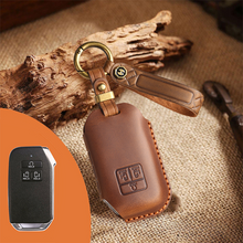 Load image into Gallery viewer, Genuine Leather Key Fob Cover for Kia