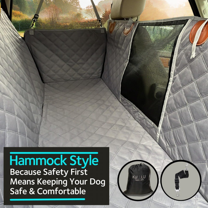 Dog Car Seat Cover - Machine Washable Waterproof Pet Hammock , Scratchproof and Nonslip Backseat Protection for Car, Truck and SUV