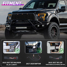 Load image into Gallery viewer, For Ford F-150 LED Dual Beam Projector Headlights 2015–2020 Sequential Turn Signal Plug and Play