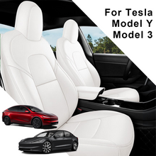 Load image into Gallery viewer, All-Inclusive Custom Tesla Model 3/Highland/Y/Juniper (2016-2025) Nappa Leather Car Seat Covers – Full Set