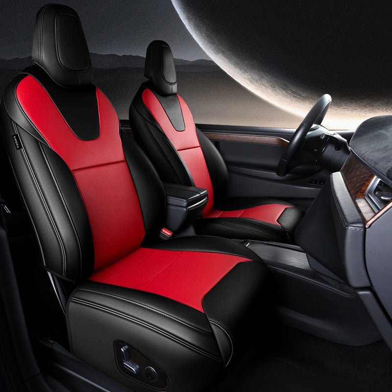 For Tesla Model S/X Seat Covers 2012–2024 5–7 Seat Nappa Leather Full Set