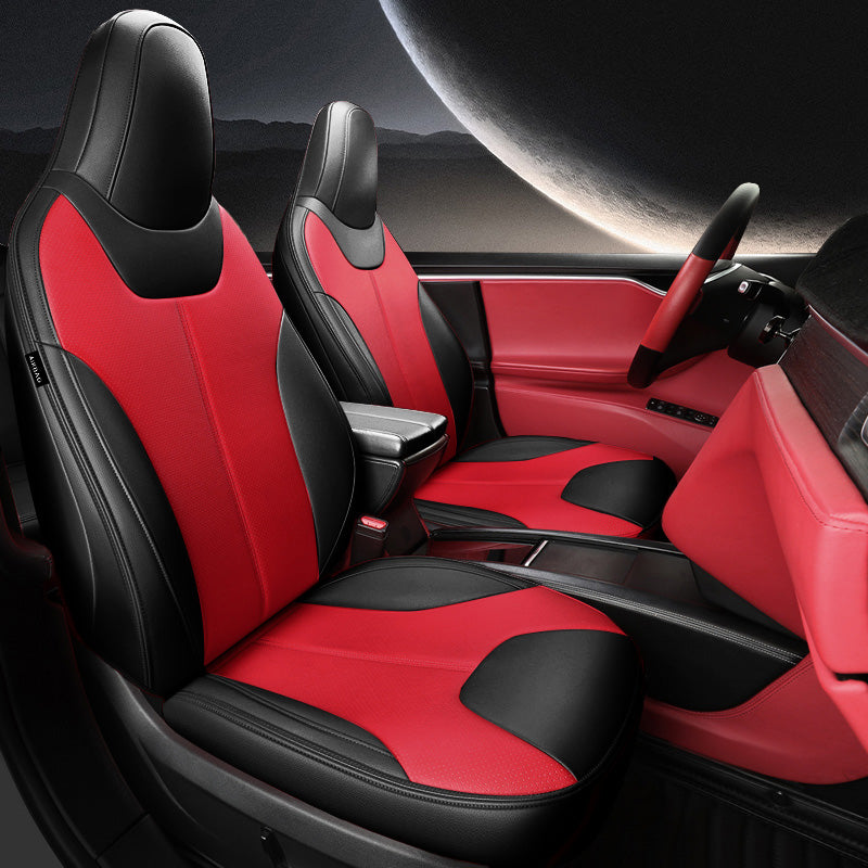 For Tesla Model S/X Seat Covers 2012–2024 5–7 Seat Nappa Leather Full Set