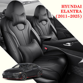 Custom Luxury Leather Seat Covers Full Set for Hyundai Elantra (2011–2025)