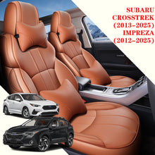 Load image into Gallery viewer, Custom Leather Car Seat Covers Full Set For Subaru Crosstrek(2013-2025), Impreza(2012-2025)