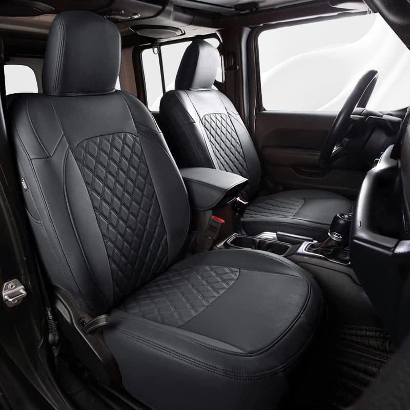 Special Leather Car Seat Covers Full Set for Jeep Wrangler(2018-2024)