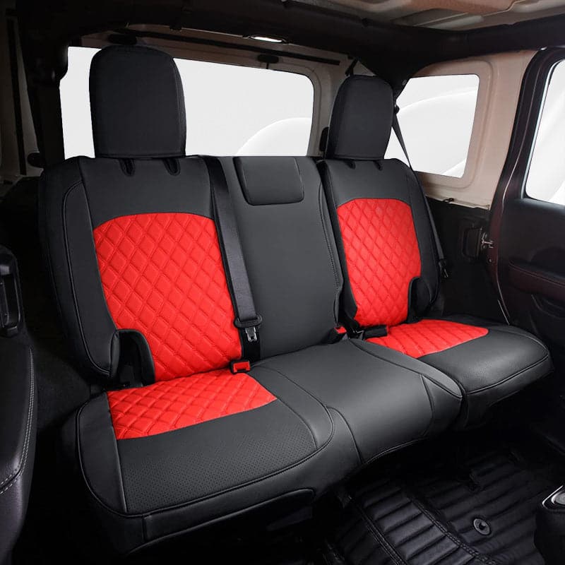 Special Leather Car Seat Covers Full Set for Jeep Wrangler(2018-2024)