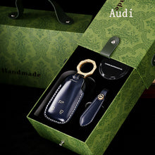 Load image into Gallery viewer, Handmade High-end Cowhide Key Protection Cover, Suitable for Audi A8, A4L, and A6L