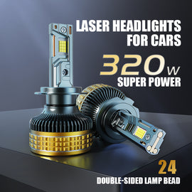 Ultra-Bright LED Headlight Bulbs, H11/H4/9005 (HB3)/9006 (HB4) Compatible, 320W 128600 LM 6000K (2-Pack)