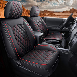 Custom Leather Car Seat Cover Full Set Fit For Ford F150 (2009-2025), F250, F350, F450(2017-2025)