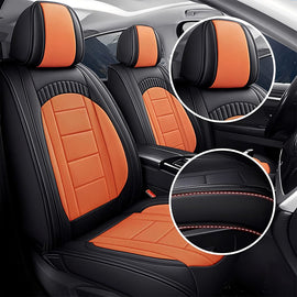 Universal 5-Seat Car Seat Covers – Full Coverage, Waterproof Faux Leather, Fits Most Cars, SUVs & Trucks