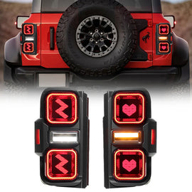 2021–2025 Ford Bronco 2/4-Door Raptor Style LED/ OLED Tail Lights with Starting Animation (Excludes Raptor & Sport)