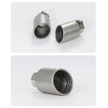 Load image into Gallery viewer, 1pcs Matte Stainless Steel Car Decorative Muffler Modified Honeycomb Exhaust Tail Throat Exhaust Pipe