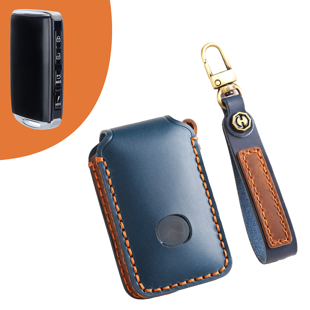 Leather Smart Car Key Cover Case for Mazda 3, Mazda 6, CX-3, CX-5, and CX-9