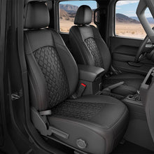 Load image into Gallery viewer, Jeep Wrangler JK JL Seat Covers 2007–2026 2 Door &amp; Unlimited Custom Fit Leather