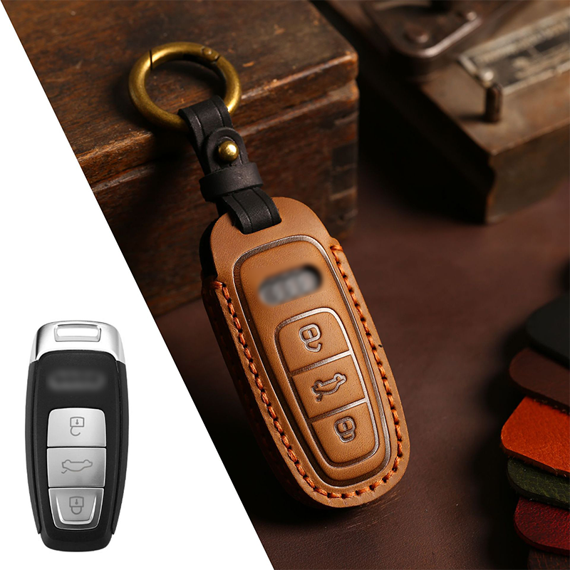 Suitable For New Audi High Quality Leather Key Cover A4L/Q5L/Q7/A4/A5/A6