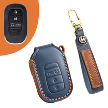 Load image into Gallery viewer, Leather Car Key Covers for Honda Models Accord Civic CR-V HR-V Pilot