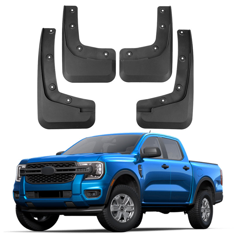 Mud Flaps for 2011-2025 Ford Ranger Front Rear Set 4PCS Splash Guards Fender Flares