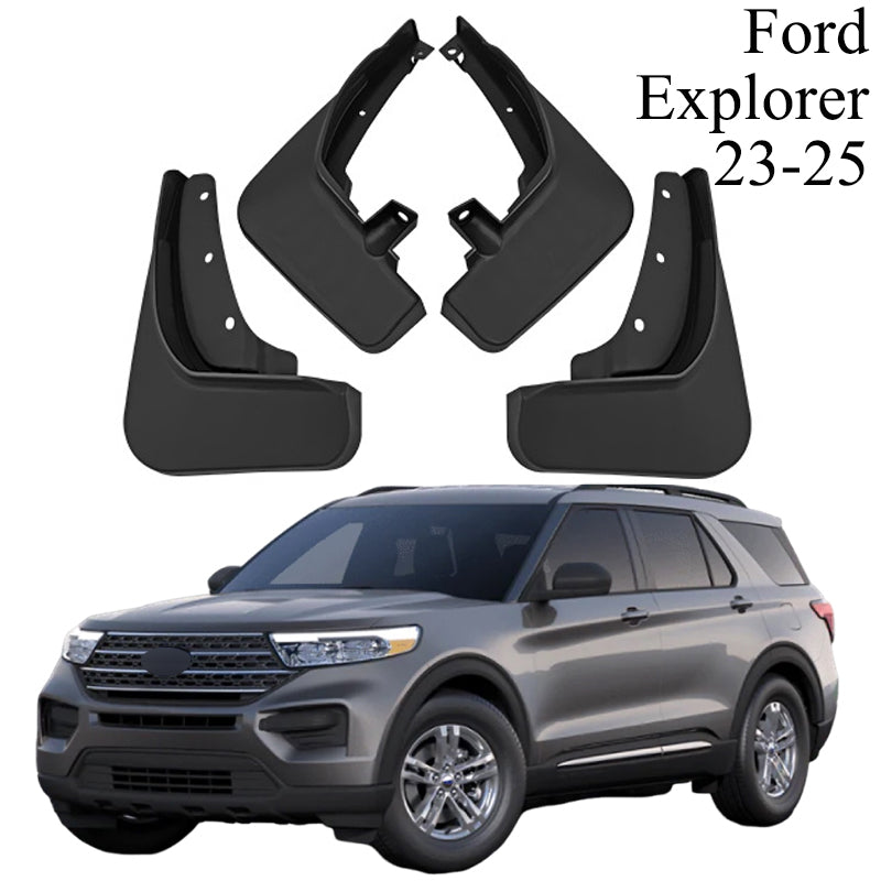 Mud Flaps Kit for Ford Explorer (2011-2025) - Front and Rear Mud Splash Guards, 4-Piece Set