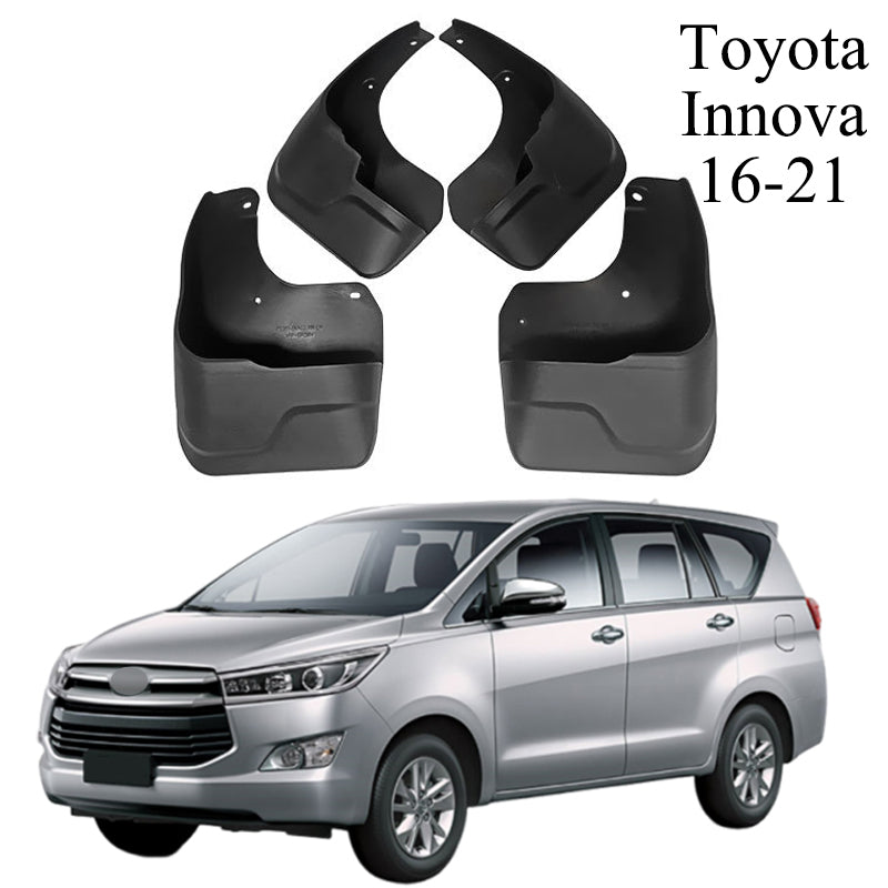 Mud Flaps Mud Guards Fit for 2016-2021 Toyota INNOVA, Front & Rear Mud Splash Guards Accessories - 4 Pcs