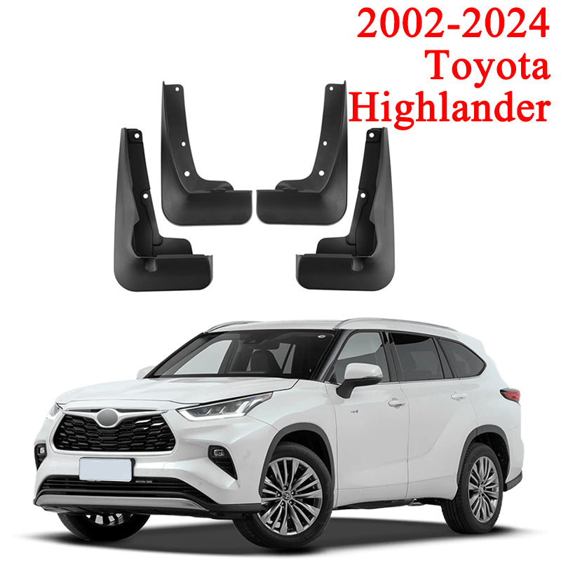 Car Mud Flaps for Toyota Highlander 2002-2024 Mud Flaps Splash Guard Front Rear Mudguards car Splash Guards