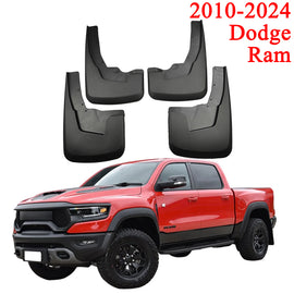 Mud Flaps for 2010-2024 Dodge Ram 1500/2500/3500, 4PCS Front & Rear Splash Guards