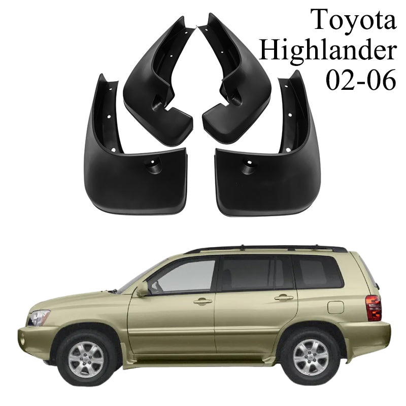 Car Mud Flaps for Toyota Highlander 2002-2024 Mud Flaps Splash Guard Front Rear Mudguards car Splash Guards