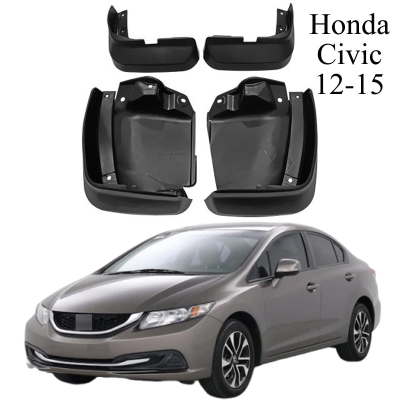 Mud Flaps Mud Guards Fit for 1996-2024 Honda Civic Hatchback Front & Rear Mud Splash Guards Accessories - 4 Pcs