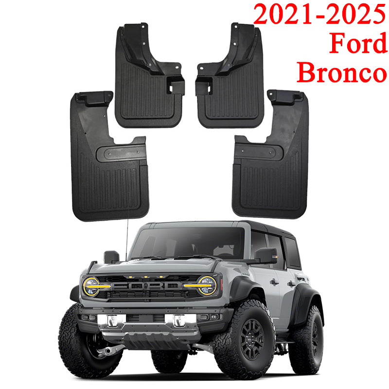 Amancarport® Mud Flaps for Ford Bronco & Bronco Sport (2021–2025) – Front & Rear Splash Guards